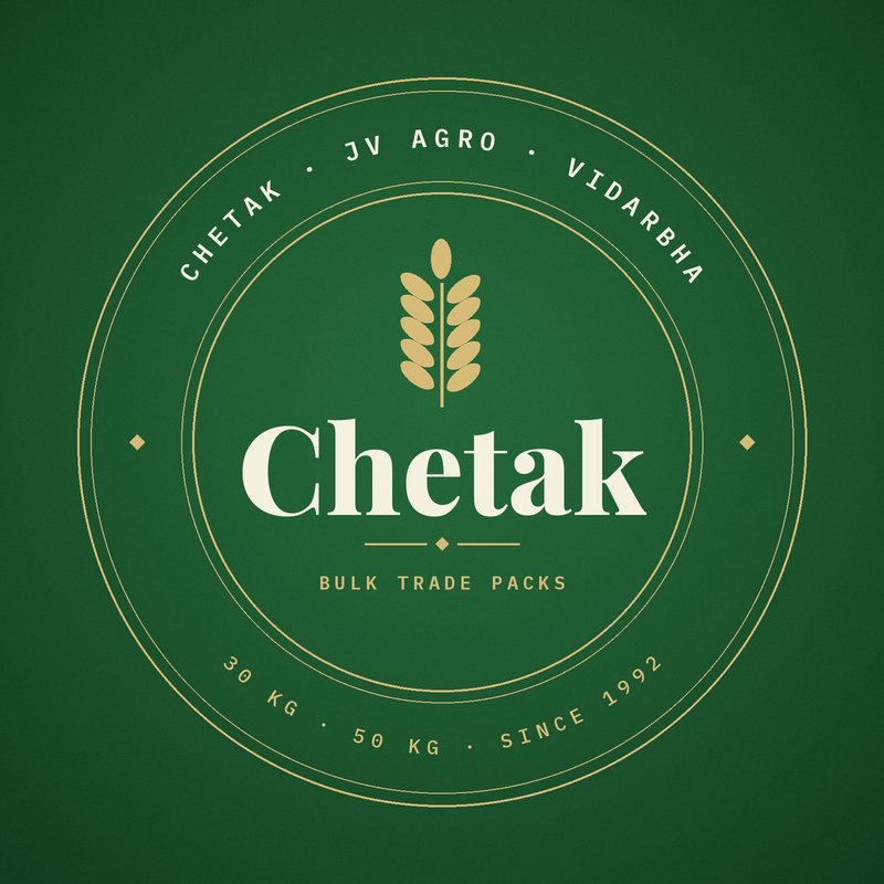 Chetak brand mark — JV Agro's bulk trade pack brand