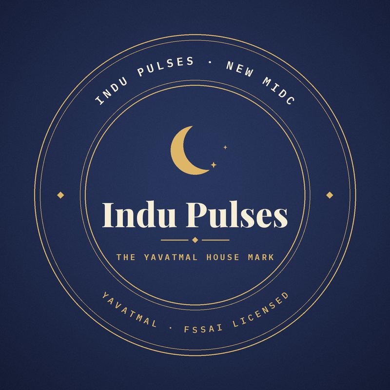 Indu Pulses brand mark — the Yavatmal house mark