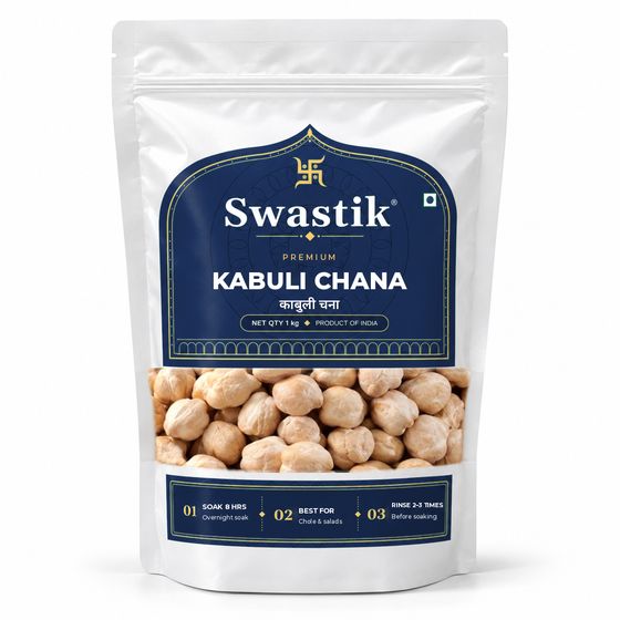 Swastik Kabuli Chana 500 g, 1 kg, 2 kg retail pack