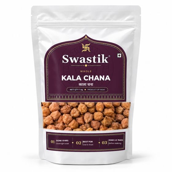 Swastik Kala Chana 500 g, 1 kg, 2 kg retail pack