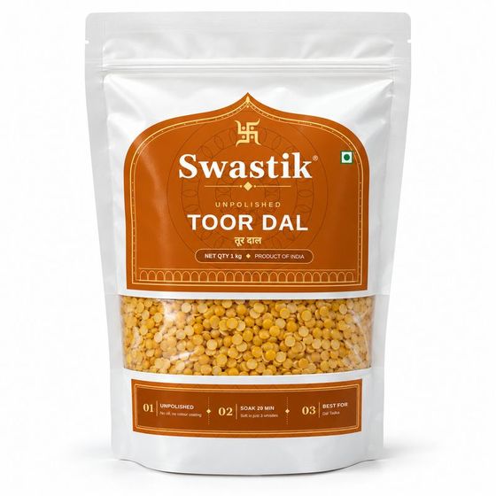 Swastik Toor Dal 500 g, 1 kg, 2 kg retail pack